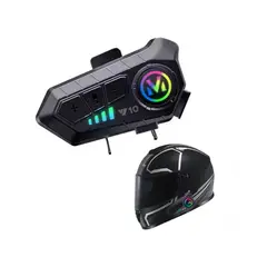 GENERICO - Intercomunicador Auricular Bluetooth 5.3 para Casco de Moto Y10