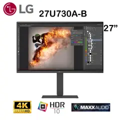 LG - MONITOR UltraFine 27U730A-B 27 4K IPS HDR10 USB-C PARLANTES