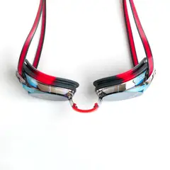 ZOGGS - Lentes de Natación Racer Negro Rojo Titanium
