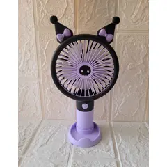 GENERICO - VENTILADOR RECARGABLE LILA Y NEGRO