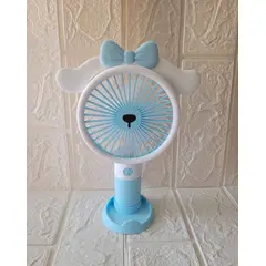 GENERICO - VENTILADOR RECARGABLE CELESTE Y BLANCO