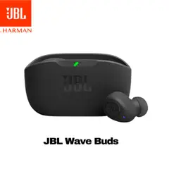 JBL - Audífonos Bluetooth Wave Buds Cancelación de Ruido ANC Negro