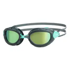 ZOGGS - Lentes de Natación Predator Gris Turquesa Titanium Reactor