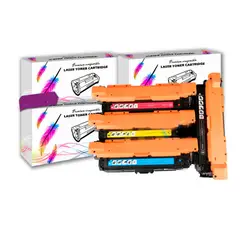 FIVEX - Kit de Toner HP Compatible 213X Negro y Colores 6700 con CHIP
