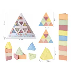 GENERICO - Bloques de Construcción de Goma Suave Educativos para Preescolar