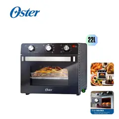 OSTER - Horno con Freidora de Aire 22L Recubrimiento Antiadherente TSSTTVMAF1NS