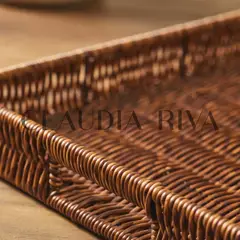 CLAUDIA RIVA HOME - Bandeja Tipo Ratán L