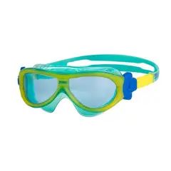 ZOGGS - Máscara de Natación para Niños Phantom Kids Amarillo Turquesa