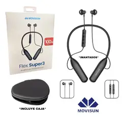 MOVISUN - AUDÍFONOS INALÁMBRICOS FLEX SUPER3 100 HORAS
