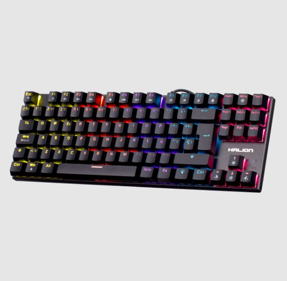 Teclado Gamer COMANCHE 88 KM202 Mecanico Switch Rojo