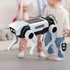GENERICO - Perro Robot Armable + Control R Mascota Educativo Interactivo Regalo Juguete Niño Navidad Genieka