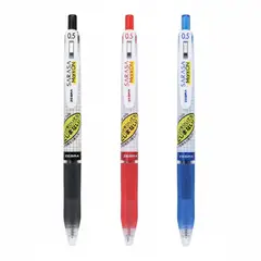 ZEBRA - Combo 3 Lapiceros Sarasa Mark on 0.5 mm Tinta Azul Negro y Rojo