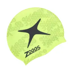 ZOGGS - Gorro de Natación de Silicona Estampado Amarillo