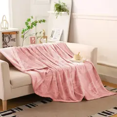 CUTE - MANTA ALTO RELIEVE DE HOJAS QUEEN SIZE