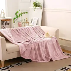 CUTE - MANTA ALTO RELIEVE DE HOJAS QUEEN SIZE