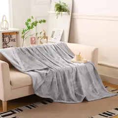 CUTE - MANTA ALTO RELIEVE DE HOJAS QUEEN SIZE