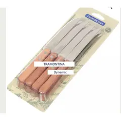 TRAMONTINA - SET DE CUCHILLOS FILO SIN SIERRA 12 PIEZAS DYNAMIC MANGO MADERA