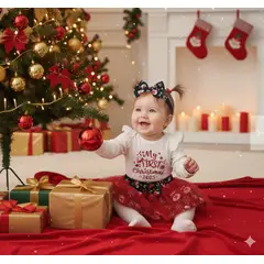 GENERICO - VESTIDO DE BEBE DE NAVIDAD