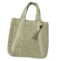 GENERICO - Bolso Cartera De Verano En Tela De Paja Tejida