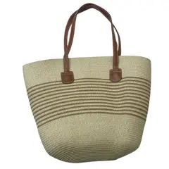 GENERICO - Tote Bolso Cartera De Paja - Cartera Ideal Para El Verano