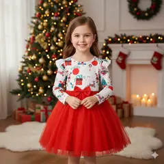 GENERICO - VESTIDO NAVIDAD DE NIÑA BEBE