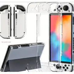 GENERICO - Funda CASE transparente compatible con Nintendo Switch OLED