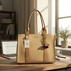 GENERICO - Cartera portalaptop Athena Bag -2 piezas text