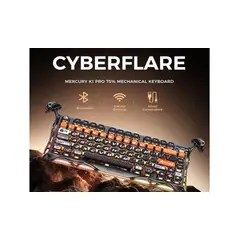 GRAVASTAR - TECLADO MECÁNICO INALÁMBRICO MERCURY K1 PRO, , 8000 mAh, RGB