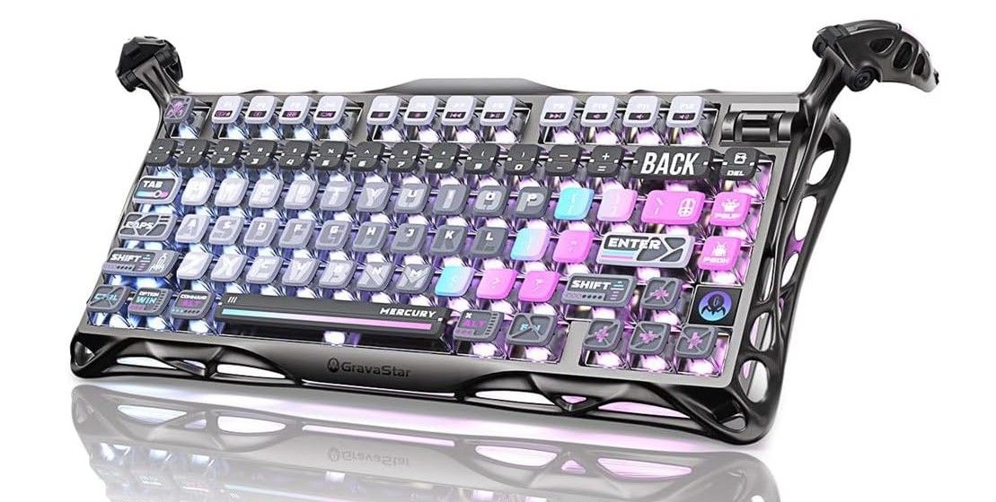 Teclado inalámbrico MERCURY K1 PRO, 8000 mAh, RGB