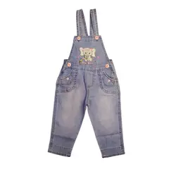 GENERICO - Overol jean con bordado jumper niña celeste