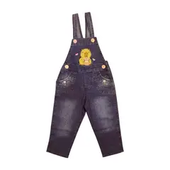 GENERICO - Overol jean con bordado jumper niña azul