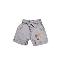 GENERICO - Short con lazo flores para niña