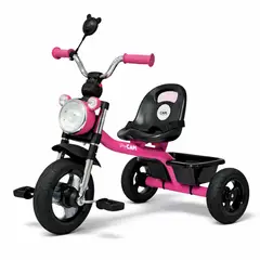 GENERICO - Triciclo Niños de 1.5 a 5 Años con 3 Ruedas, Asiento, Cinturón de Seguridad, Canasta Trasera, Luz y Sonido