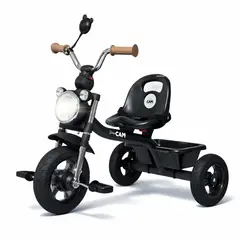 GENERICO - Triciclo Niños con 3 Ruedas, Luz y Sonido, Asiento, Cinturón de Seguridad y Canasta Trasera