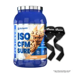 BLUHEALTH NUTRITION - Proteina Isolatada ISO CFM SURE 2 LB - Cookies + Straps