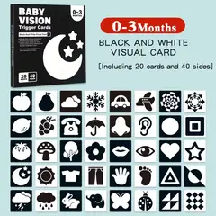 GENERICO - Tarjetas de Estimulación Visual - MONTESORI - 0 a 3 MESES