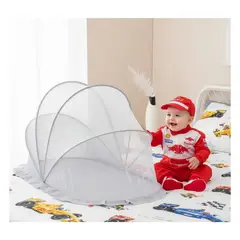 GENERICO - Mosquitero sobre Cama para Niños GrisS