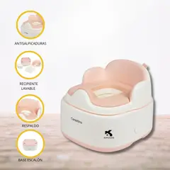 CARESTINO - Bacín 3 en 1 para Niños «IGUAZU» Rosa