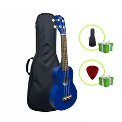 TITAN - UKELELE SOPRANO COLOR AZUL CON FUNDA - MARCA TITÁN