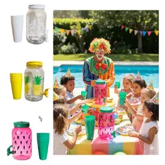 GENERICO - Dispensador de Refrescos Pack 3 Unds Cap 3 Lts