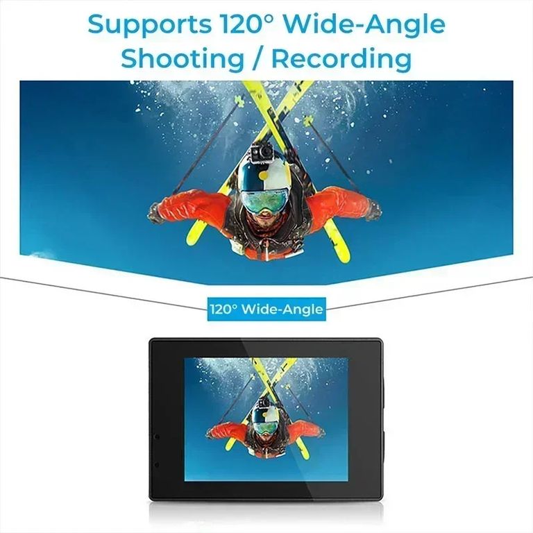 Cámara Submarina Deportiva 1080P Full HD + Waterproof 30m + Accesorios Regalo Navidad Genieka