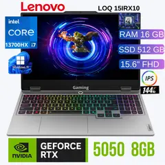 LENOVO - Laptop LOQ 15IRX10 15.6" FHD Intel Core i7 13700HX Ram 16GB SSD 512GB RTX 5050 8GB WIN 11