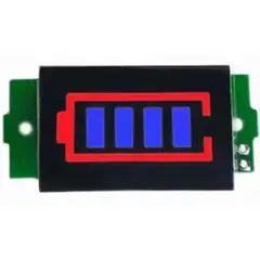 GENERICO - Indicador de Batería Litio 1S a 8S LED Azul 334V Medidor Nivel de Carga Li-ion