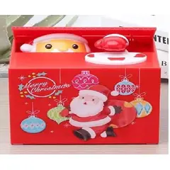 GENERICO - Alcancía Navideña Automática de Papá Noel