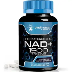 GENERICO - NAD + Resveratrol 1500 mg – 90 cápsulas vegetales