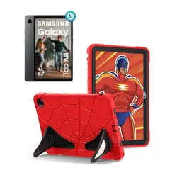 GENERICO - Protector Kids Antigolpe para Tablet Samsung Galaxy Tab A11 SM-X133 Red Black