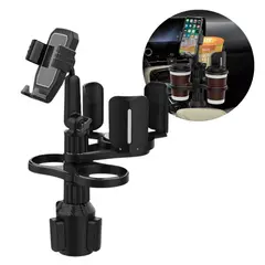 SEISA - Soporte Multifuncional Portavasos + Celular + Sopa Auto Camioneta Coche