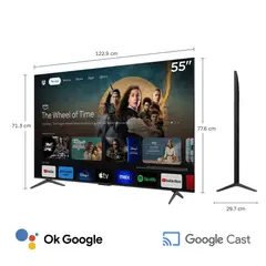 TCL - TELEVISOR 55C6KS 55 4K QD MINI LED GOOGLE TV