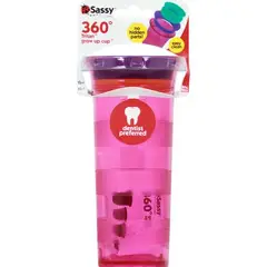 GENERICO - Vaso Aprendizaje para Bebe - Niñas Tomatodo Antiderrame - Sassy 12oz