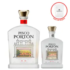 CARAVEDO - Pisco Mosto Verde Quebranta 750ML+ Acholado 375ML Porton